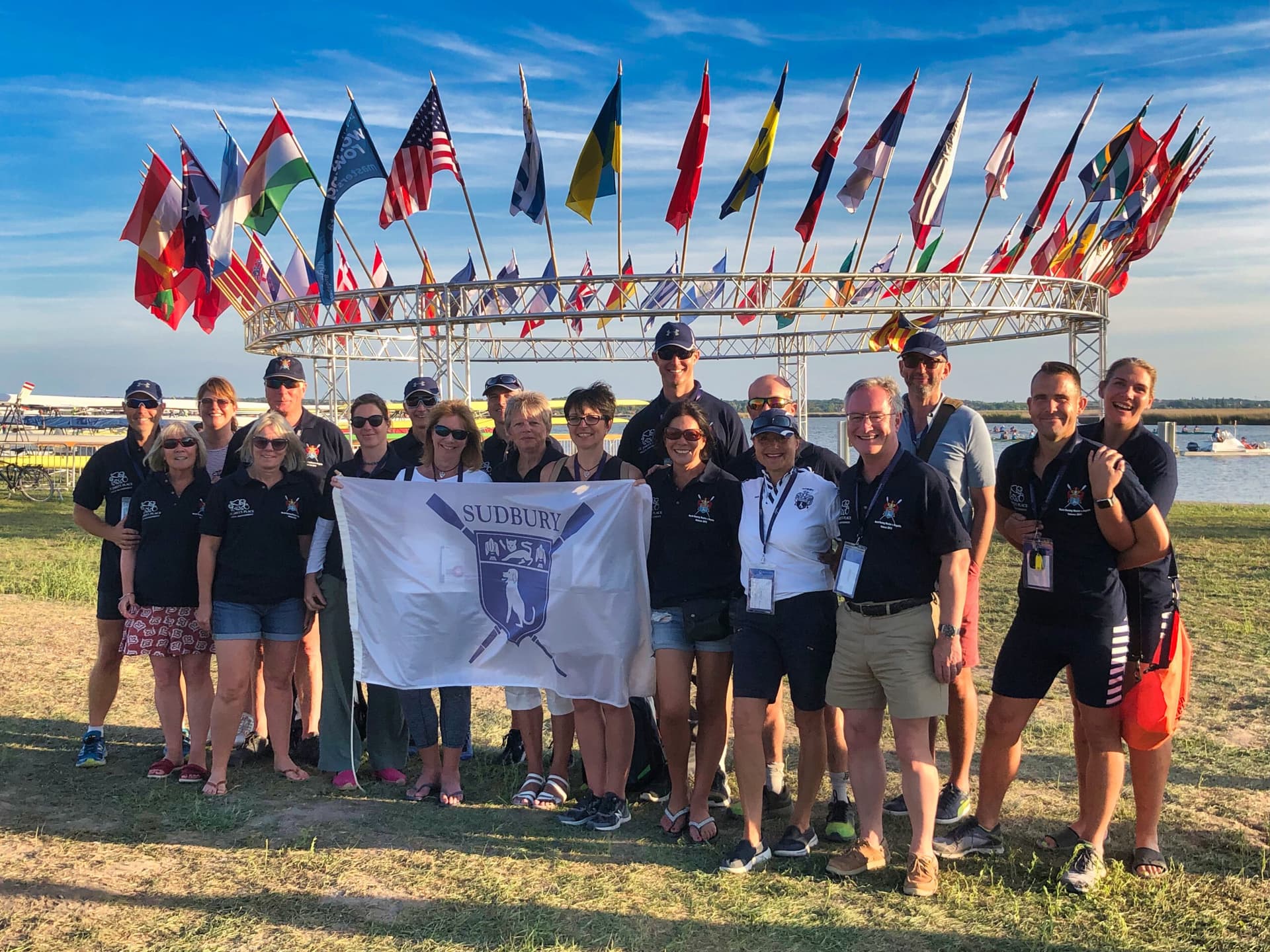 Sudbury rowers in Hungary.