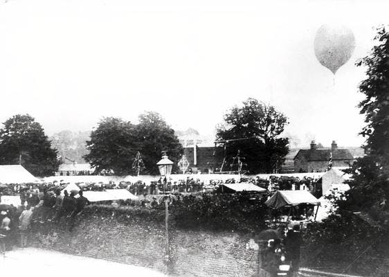 The 1888 regatta is the earliest we have a photo from. Our ballons are smaller now. 